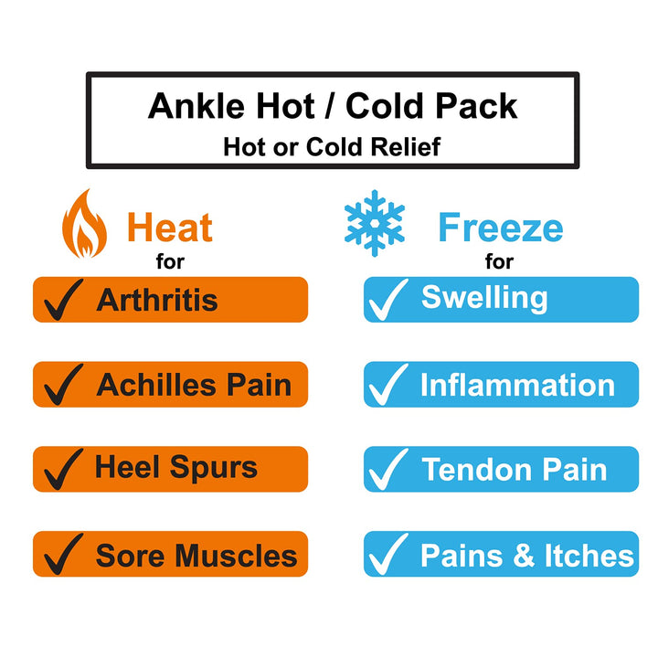 Ankle/Sport Foot Ice Therapy Wrap,Hot Cold Ice Gel Pack