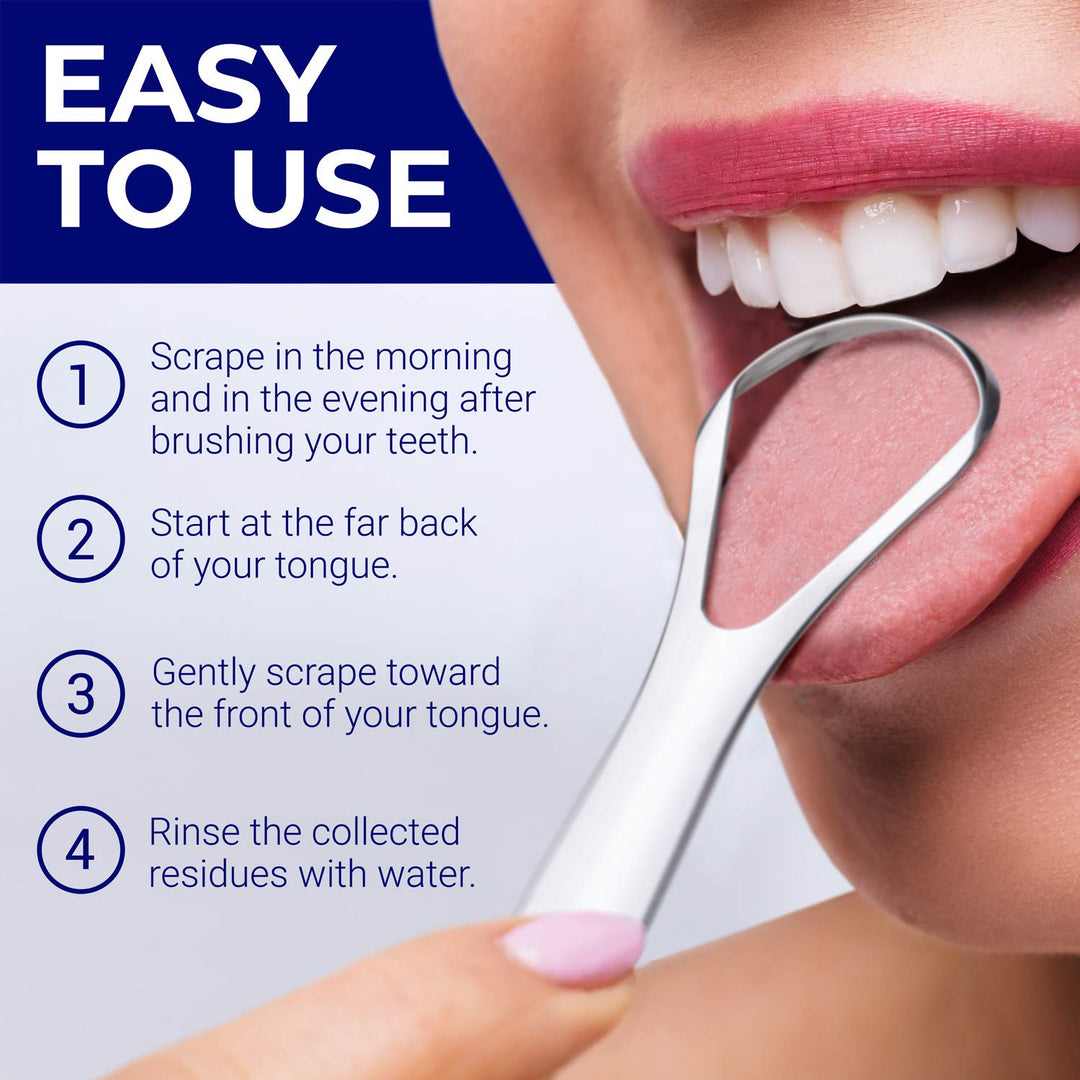 Tongue Scraper Stainless Steel | Bad Breath Treatment |