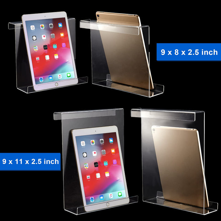 Treadmill Book Holder Clear Acrylic Reading Rack for Treadmill Universal Book Holder Compatible with Kindle, Flat Tablet, Nook, eReader Magazine for Gym Exercising (11 x 11 x 2.5 Inches)