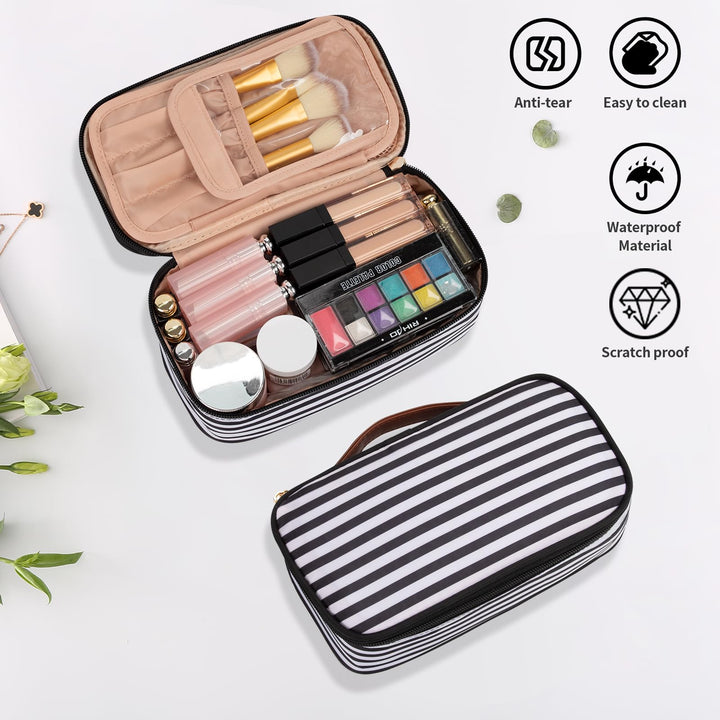 OCHEAL Small Cosmetic Bag,Portable Cute Travel Makeup B