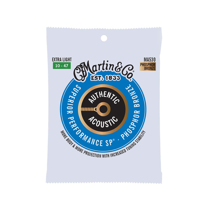 Martin Authentic Acoustic Guitar Strings, Superior Perf