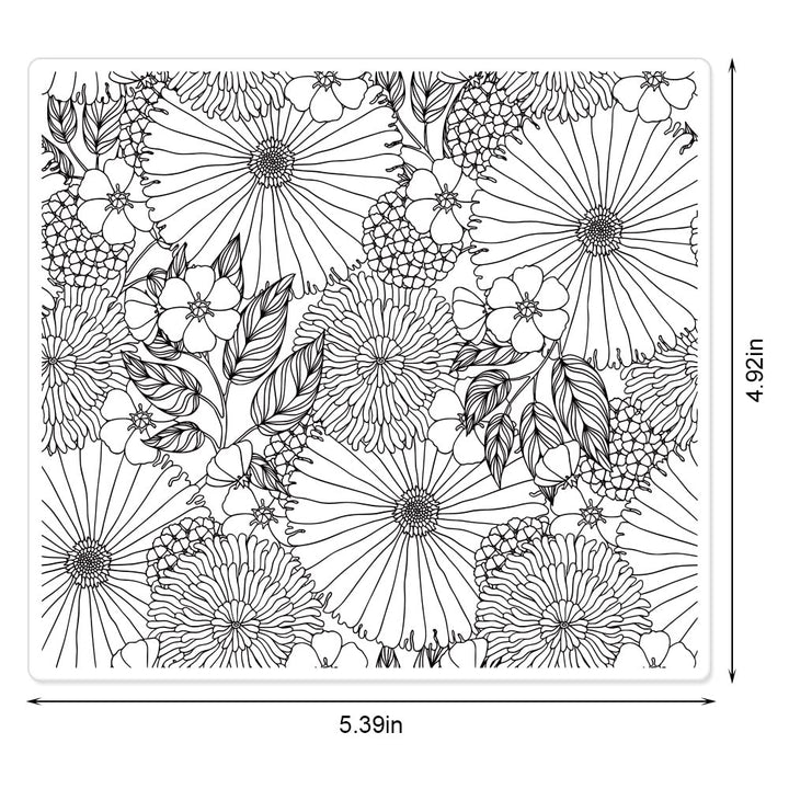 Leaves Flowers Background Clear Stamps for Card Making 