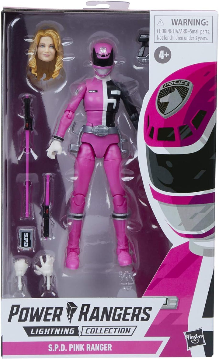 Lightning Collection S.P.D. Pink Ranger 6-Inch Premium Collectible Action Figure Toy with Accessories