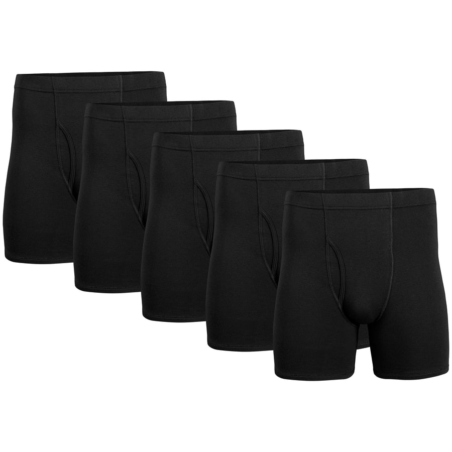 Gildan Men's Underwear Covered Waistband Boxer Brie