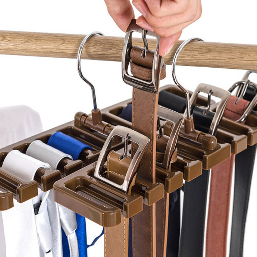 DayCount® Pack of 2 Tie Belt Organizer Storage Rack, Mu