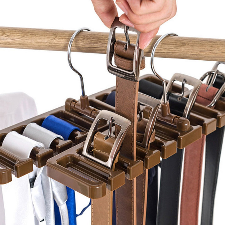 DayCount® Pack of 2 Tie Belt Organizer Storage Rack, Mu