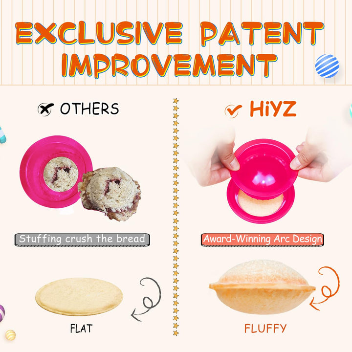 Sandwich Cutter and Sealer - 5 PCS Decruster Sandwich Maker - Peanut Butter and Jelly Crustless Sandwich Bread Pancake Maker Cookie Cutter for Kids Children Boys Girls