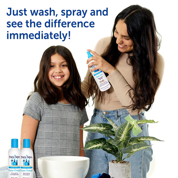 Tangle Tamer Detangling Conditioner for Kids - Ultra Moisturizing and Anti Frizz Protection - Paraben Free, Sulfate Free - 12 Oz