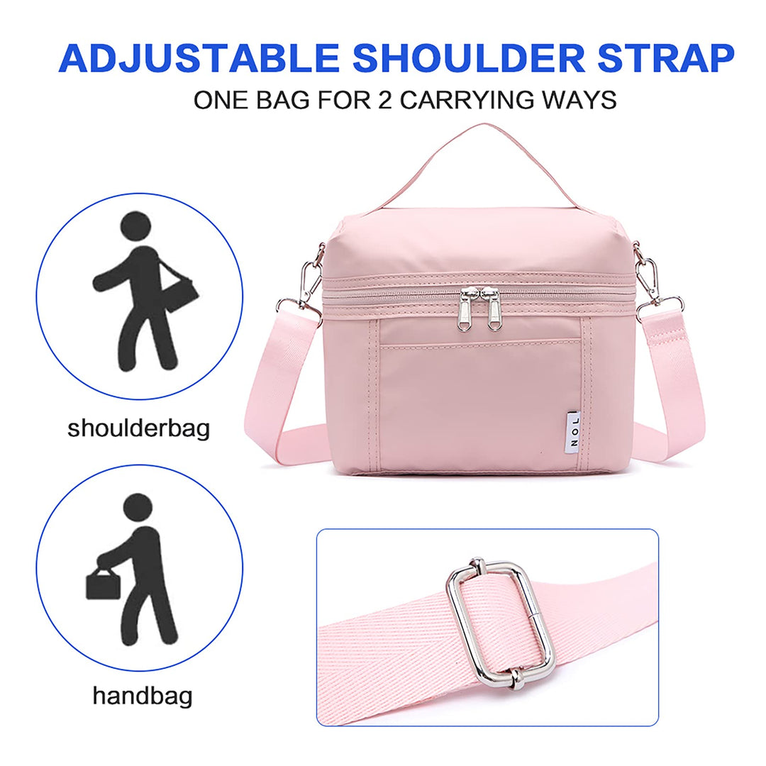 Insulated Lunch Bags for Women Cooler Bag Lightweight Nylon Waterproof Lunch Box For Work