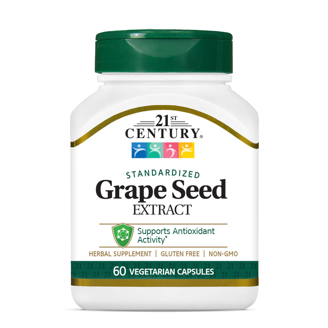 21st Century Grape Seed Extract Veg-Capsules, 60-Count
