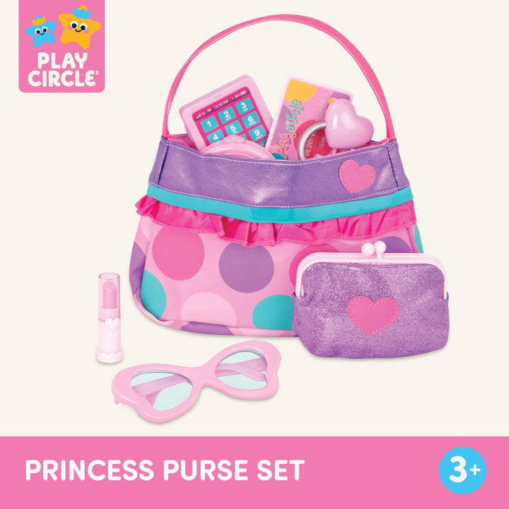 - Play Circle- Makeup &amp; Beauty Set – Dress Up Fashion Accessories – Pretend Play- Toys For Kids- Princess Purse Set- 3 years +