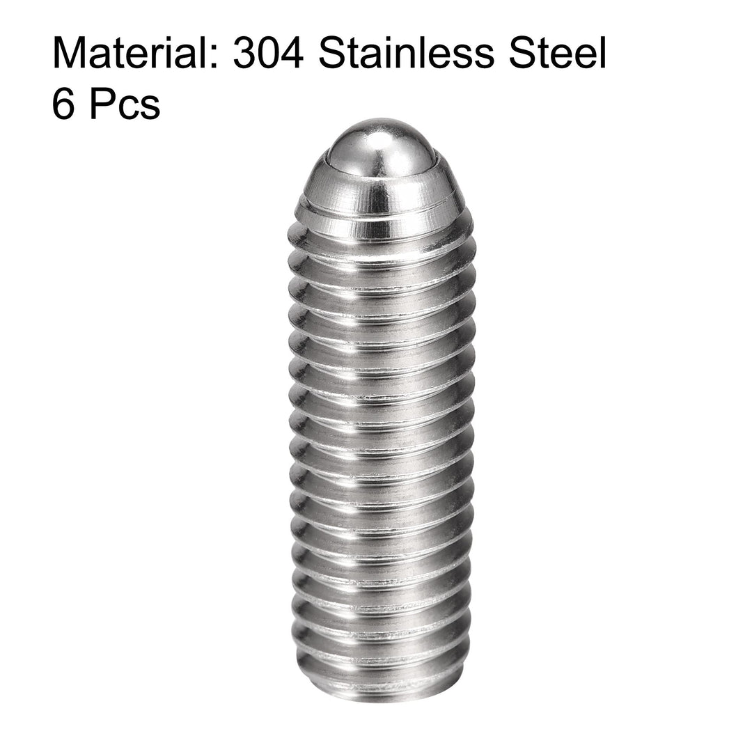 Ball Point Set Screws, M10 x 30mm 304 Stainless Steel Metric Spring Hex Socket Screw 6pcs
