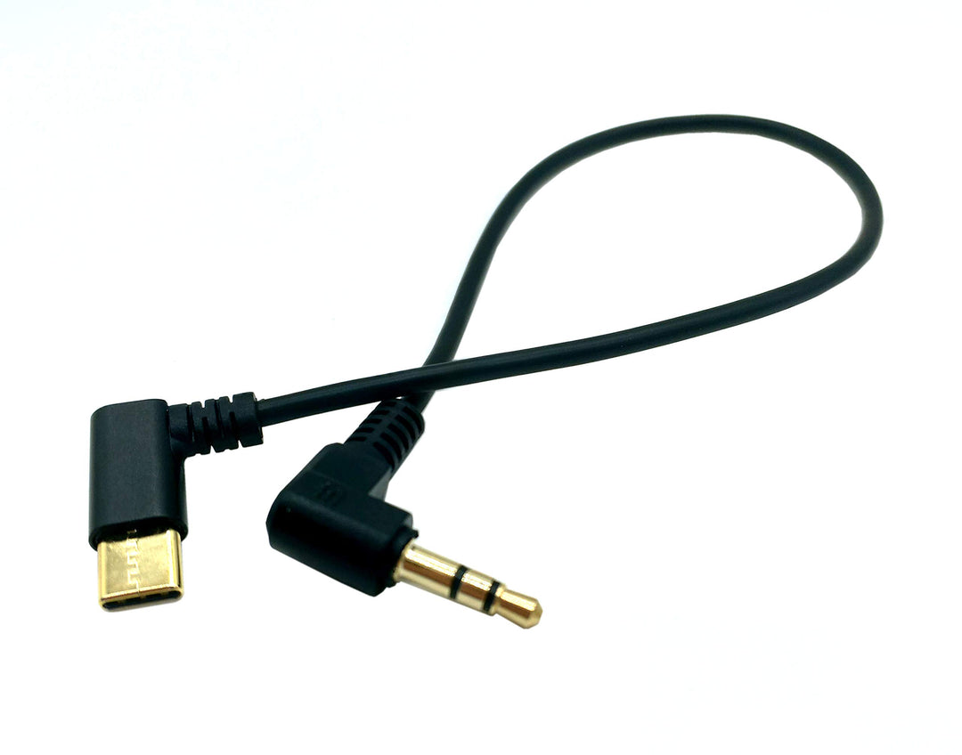 Traovien USB C to 2.5mm Audio Cable, 12inch/30cm 90 Deg