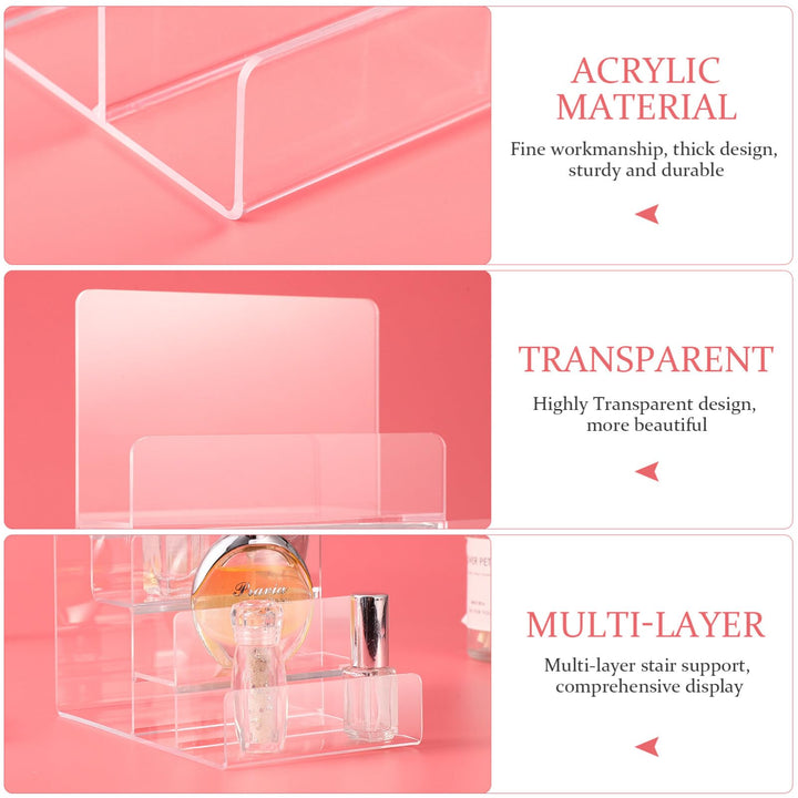 Cabilock Purse Display Stand Acrylic Wallet Holder 4 La