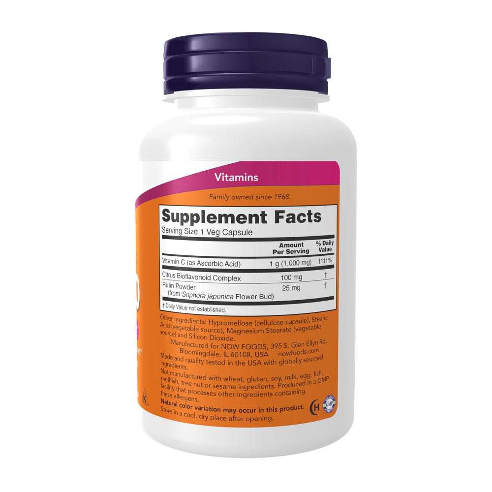 NOW Foods Supplements, Vitamin C-1,000 with 100 mg of B