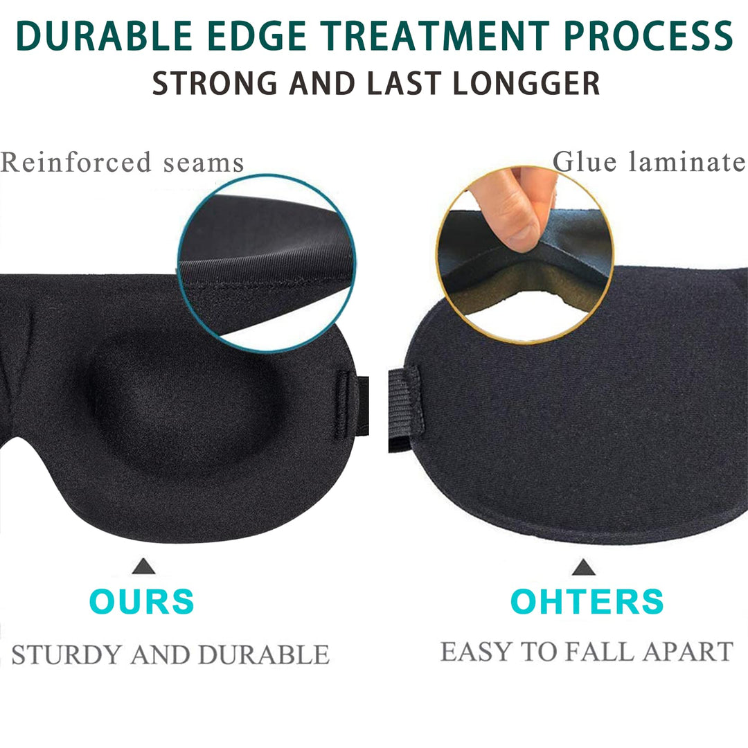 Sleep Mask, 3D Contoured Sleep Eye Mask, Comfortable &a