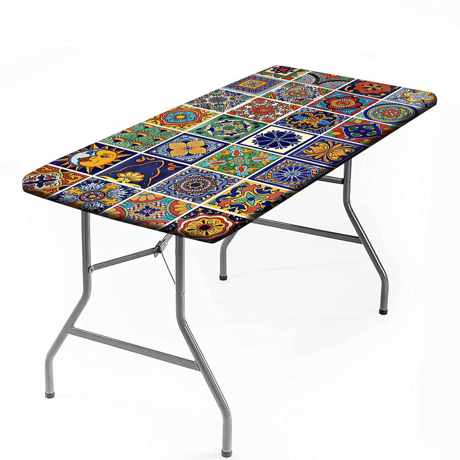 SongYi Bohemian Fitted Tablecloth Rectangle 4ft-(24 x 4