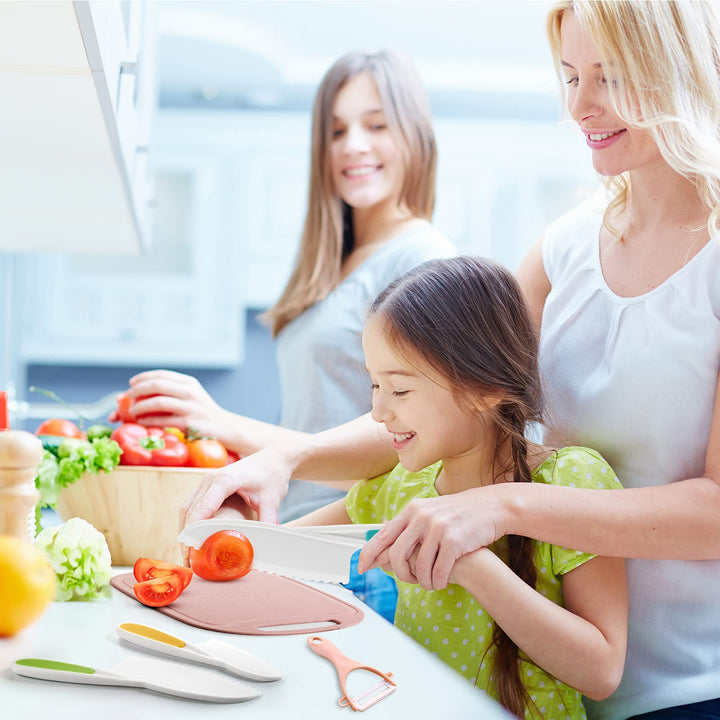 Kids Knifes Set,Nylon Knives Safe Baking Cutting Cookin