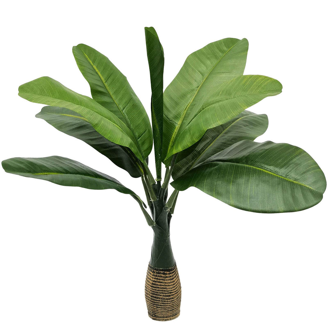 Artificial Banana Tree Small, Fake Banana Trees Plant for Decoration, Artificial Palm Tree, Tropical Leaves Banana Tree Bird of Paradise Plant