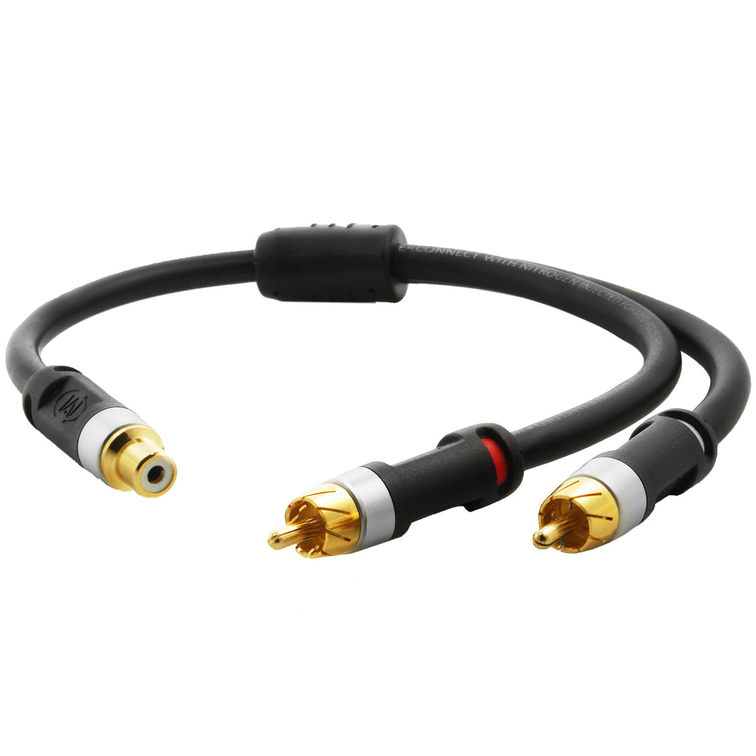 Mediabridge Ultra Series RCA Y-Adapter (12 Inches) - 2-