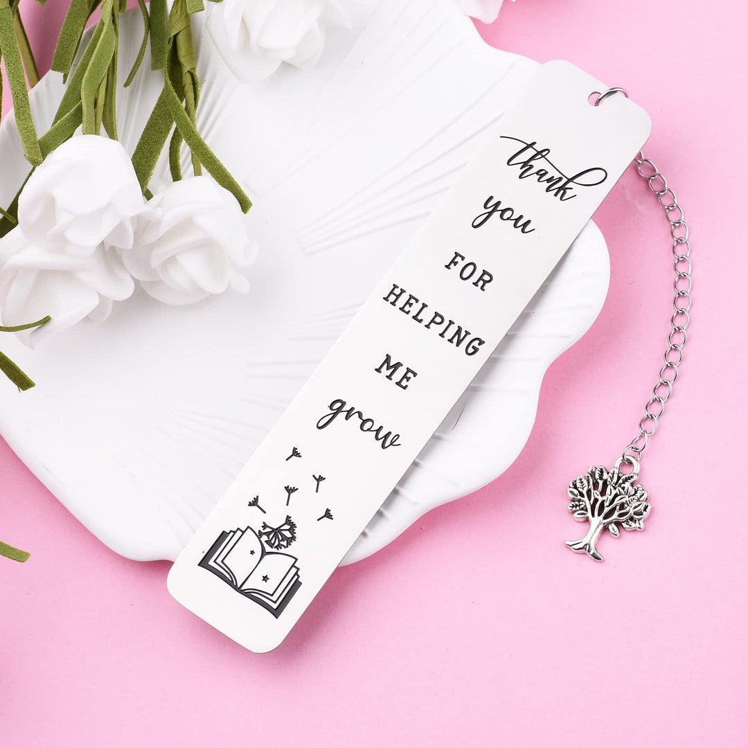 Teacher Thank You Gifts Bookmark, Graduation Teacher Appreciation Gifts Metal Bookmarks for Women Men Christmas Back to School End of Year 2024 Retirement Gifts for Teacher from Student