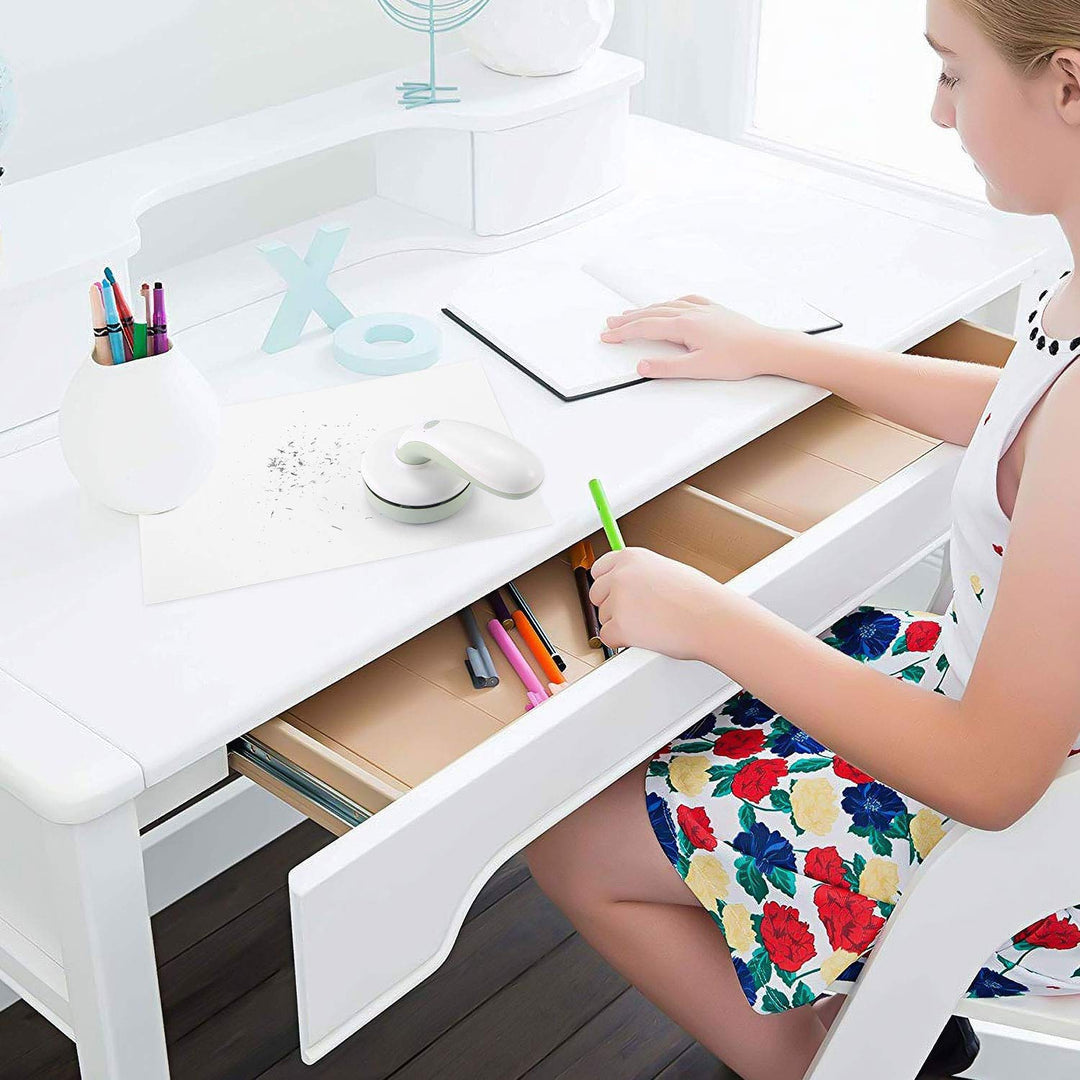 Tabletop Vacuum Cleaner with Cleaning Brush,eraser dust Vacuum USB Charging,Best Desk Vacuum No Dead Angle Cleaning for Home/School/office (Grey)