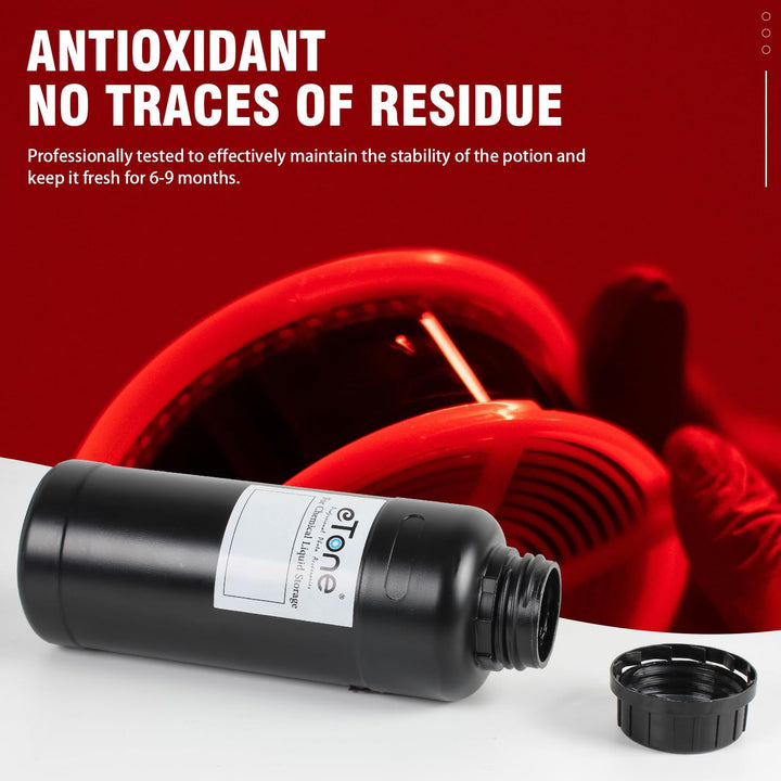 eTone 3X 500ml Darkroom Chemical Storage Bottles with C