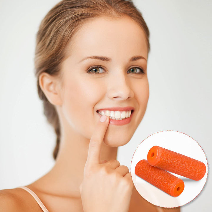 10 Pieces Aligner Chewies for Aligner Chompers Aligner Trays Seater Chewies (Orange)