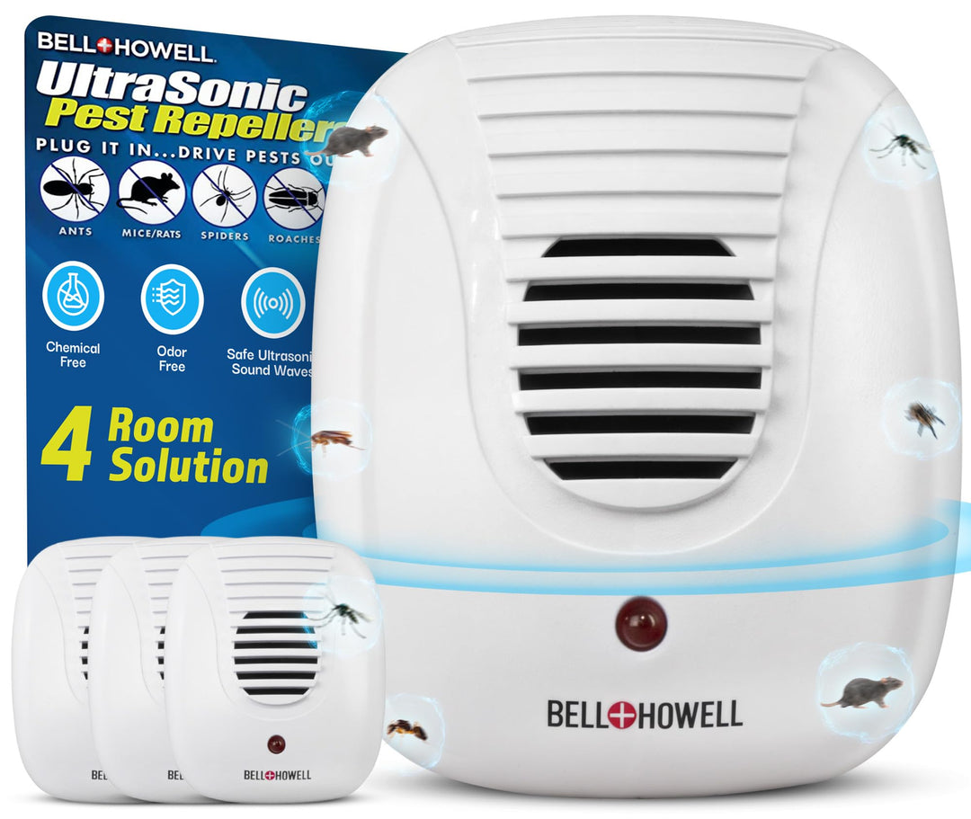 Upgraded 2024 Ultrasonic Pest Repeller Indoor 4 Pk, Mic