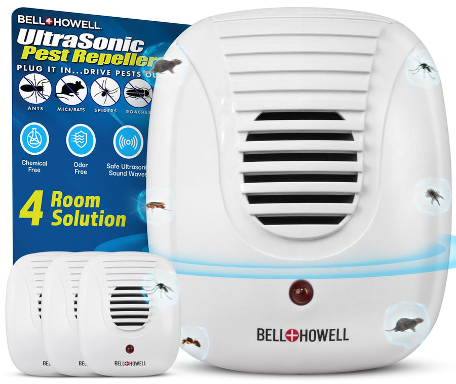 Upgraded 2024 Ultrasonic Pest Repeller Indoor 4 Pk, Mic