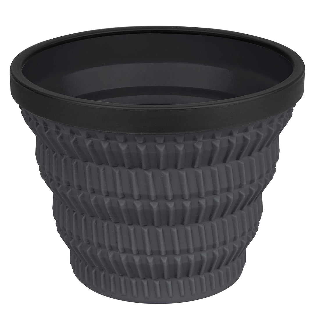 X-Series Collapsible Silicone Cool Grip Camping Drinkware, Mug (16 oz), Charcoal