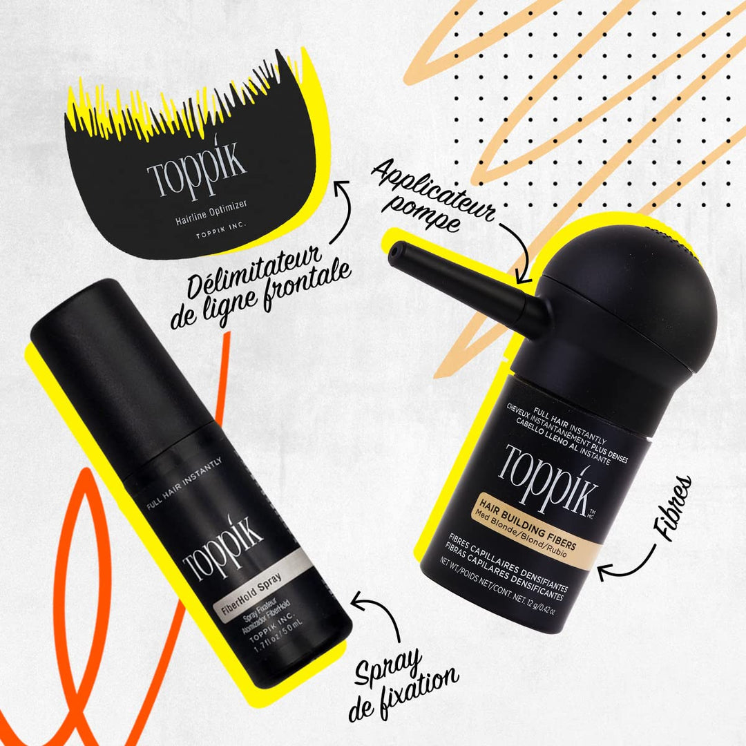 Toppik Hair Building Fibers, Medium Brown, 27.5g | Fill In Fine or Thinning Hair | Instantly Thicker, Fuller Looking Hair | 9 Shades for Men &amp; Women