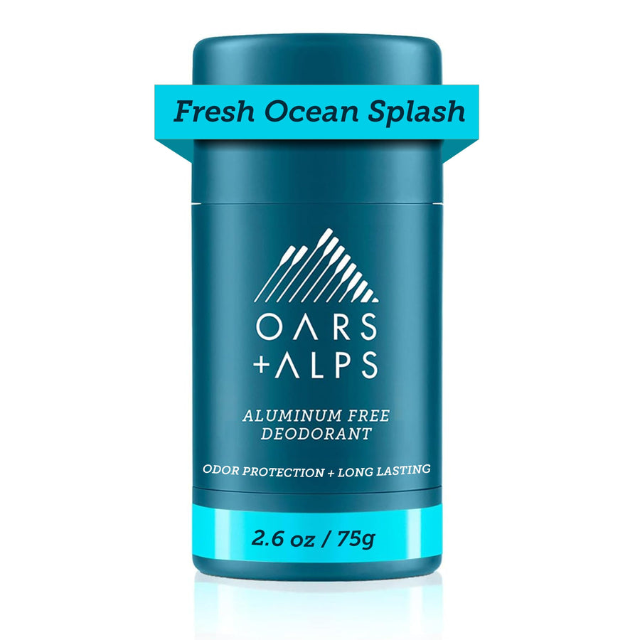 Aluminum Free Deodorant for Men and Women, Dermatologist Tested and Made with Clean Ingredients, Vegan, Travel Size, Fresh Ocean Splash, 1 Pack, 2.6 Oz