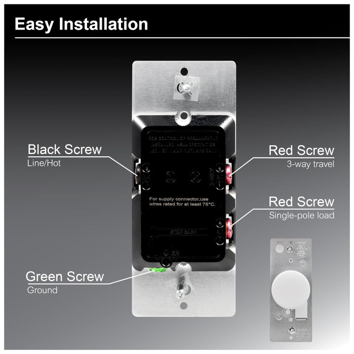 GE 18020 Knob-Style 3-Way Dimmer