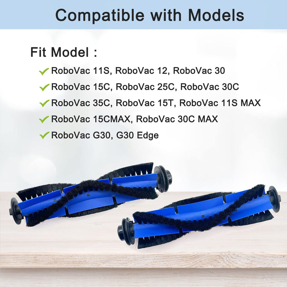 4 Pack Replacement Parts Rolling Brush Compatible with Eufy RoboVac 11S, 30C, G30, 30, 11S MAX, 30C MAX, 15T, 15C, 12, 35C, 15C MAX, G30, G30 Edge Robotic Vacuums