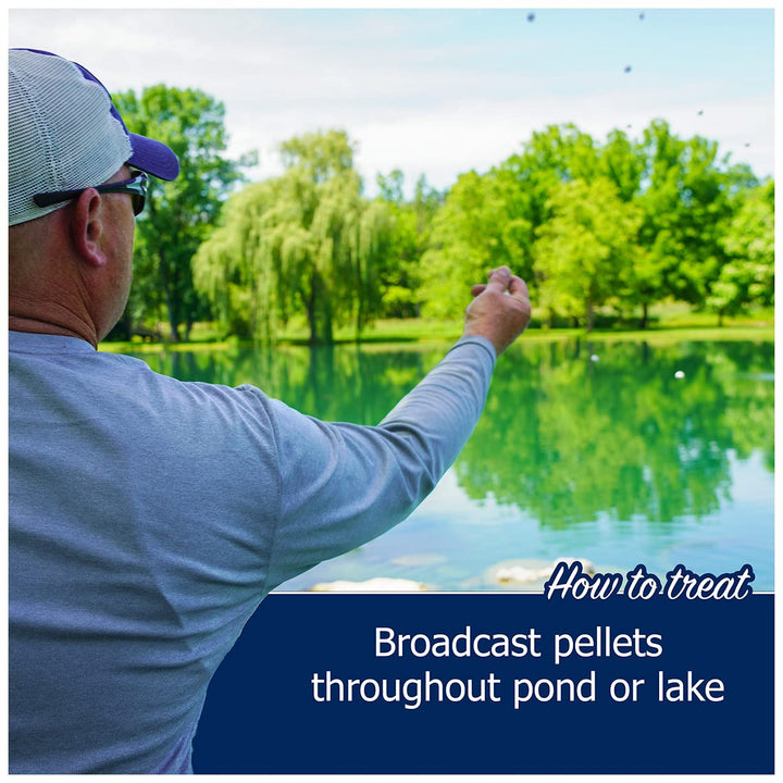 Muck Remover Pellets 10 lb Pond Tablets Treats 2.5 Acres - Pond Sludge Remover, Lake Muck Removal