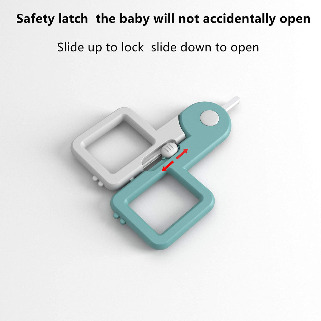 Baby Nail kit 5-in-1Children&#39;s nail clipper set Includes Nail Clippers, Scissors, Nail Files, and Tweezers.Baby Nail Care Set,Suitable for Newborns, Infants, Children(Green)