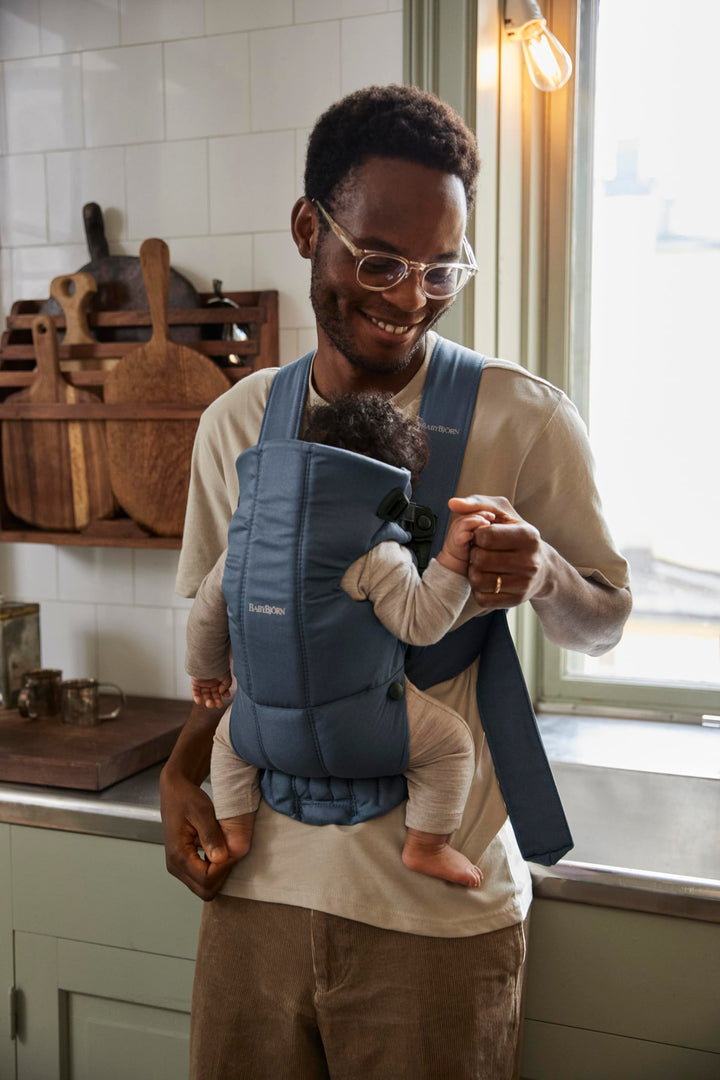 BabyBjörn Baby Carrier Mini, Cotton, Vintage Indigo