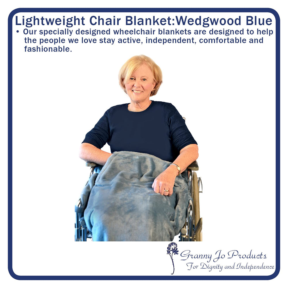 Granny Jo Products Lightweight Wheelchair Blanket, Wedg