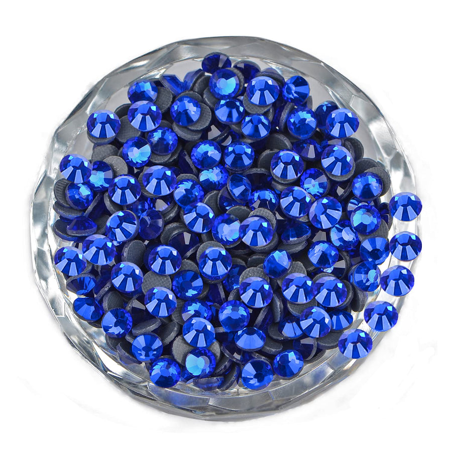 2000 Pieces SS20 Sapphire Hotfix Rhinestones Flatback Round Crystal Glass Rhinestones Gems for Crafts Nail Face Art Clothes Shoes Bags DIY