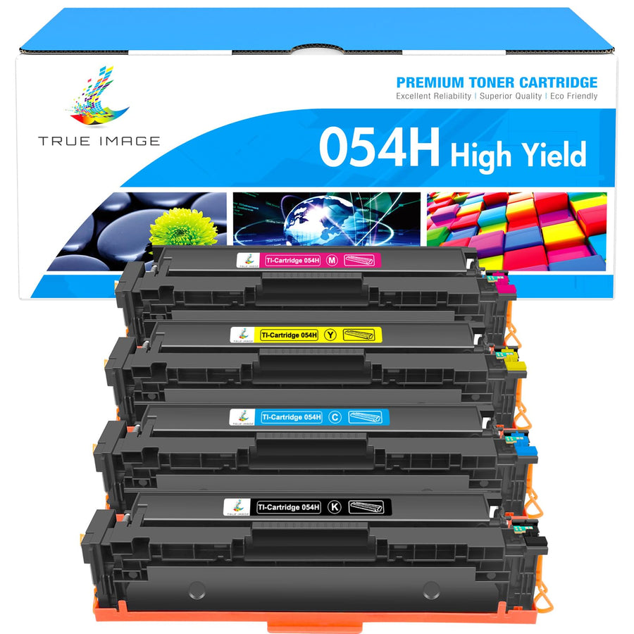 Compatible 054 054H Toner Cartridge Replacement for Canon 054 054H Toner for Canon Color ImageCLASS MF644Cdw MF642Cdw LBP622Cdw MF641Cw Printer Toner (Black Cyan Magenta Yellow, 4-Pack)