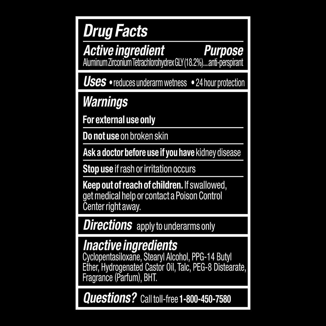 Axe Black Antiperspirant Stick, 2.7 Oz. Pack of 2