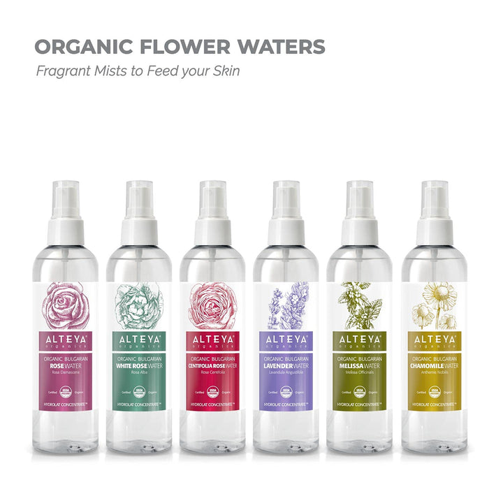 Rose Water USDA Certified Organic Facial Toner, 8.5 Fl Oz/250mL Pure Bulgarian Rosa Damascena Flower Water, Award-Winning Moisturizer BPA-Free Spray Bottle