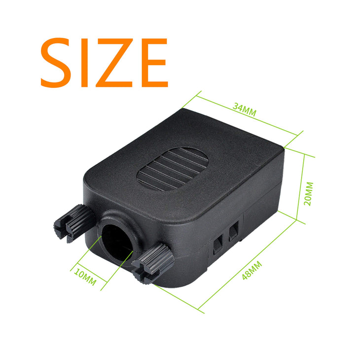 Connector DB9 RS232 D-SUB Female Adapter Serial 9 Pin Port DB9 COB Breakout Terminal Connector Signal Module with Case (Female with Screw)