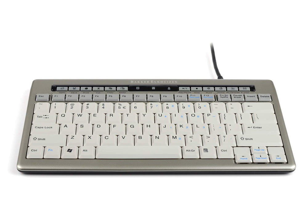 BakkerElkhuizen S-Board 840 Keyboard Ergonomic Compact,