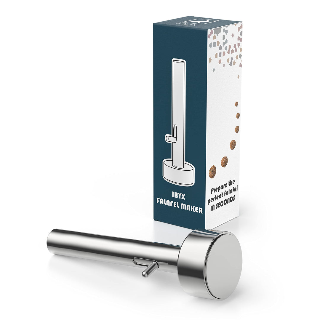 IBYX Falafel and Meatball Maker Scoop |Food Safe and Non-Sticky Stainless-Steel Meatball and Falafel Baller Tool | Simple Scoop and Drop (Small)
