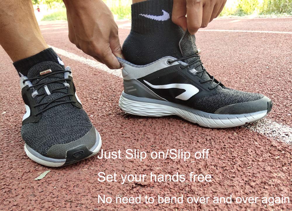 Metal Connector DIY Shoelaces Repair Shoe Lace Tips Replacement End, for Elastic No Tie Athletic Running Shoe Laces Sneakers Fits Hiking Boots, Board Shoes and Casual Shoes,Silver Gold Pewter