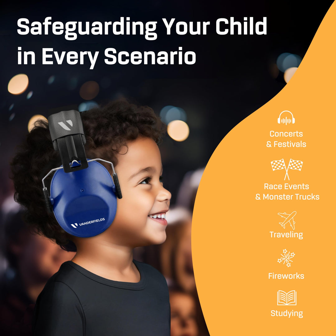 Kids Ear Protection, Noise Canceling Headphones Kids, Age 3-16, 26dB Noise Reduction, Ear Muffs for Kids, Kids Noise Cancelling Headphones, Earmuffs for Autism, Boys, Girls, Toddlers