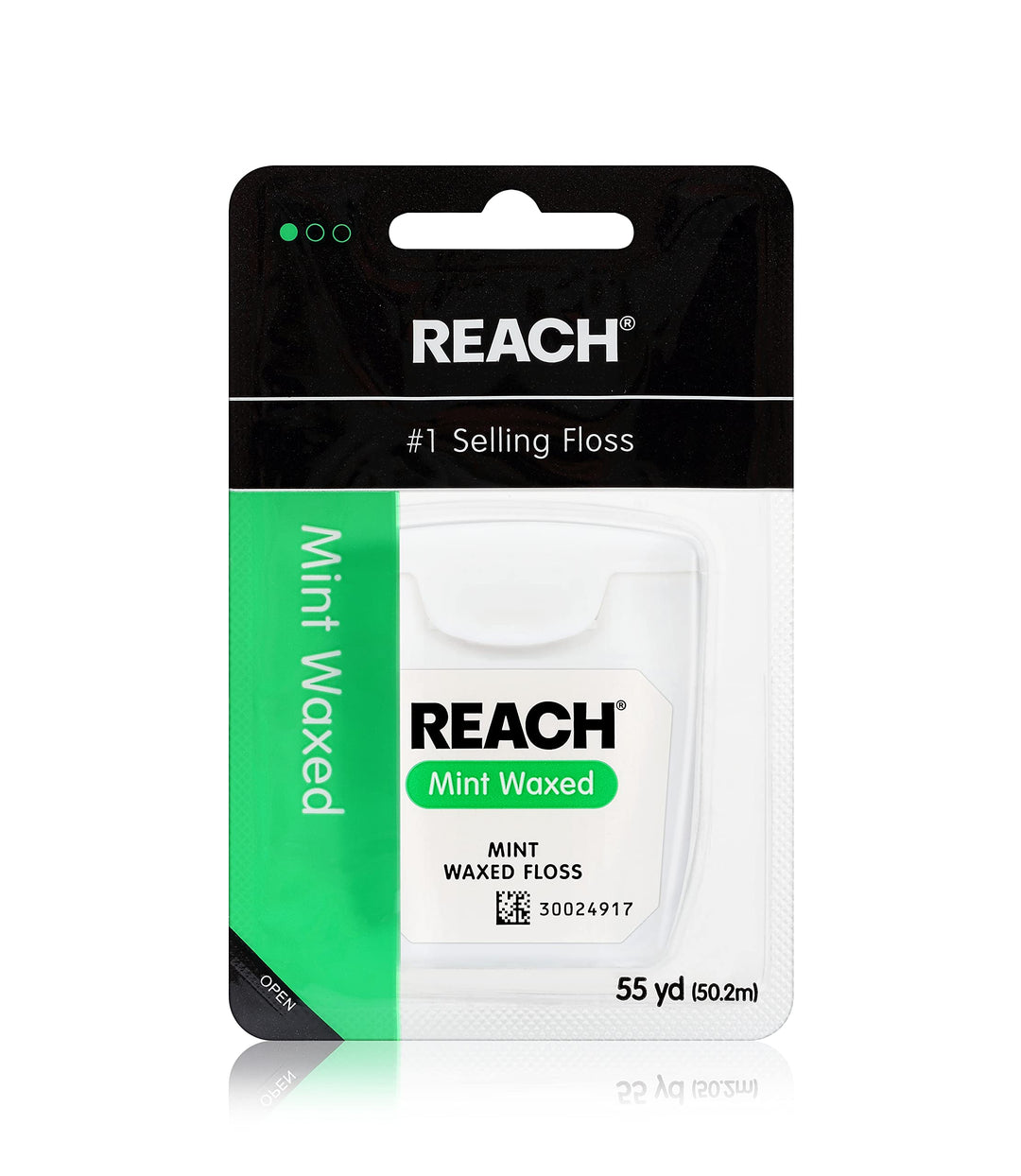 Johnson &amp; Johnson Reach Interdental Adult Floss, Mint Waxed, 55 yds