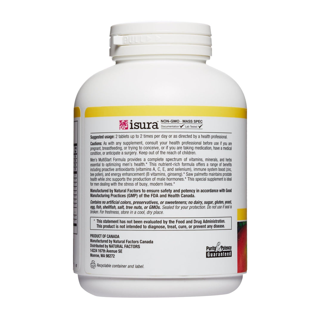 , Men&#39;s MultiStart Daily Multivitamin, Nutritional Support for Immune Health and Energy, 120 tablets (60 servings)